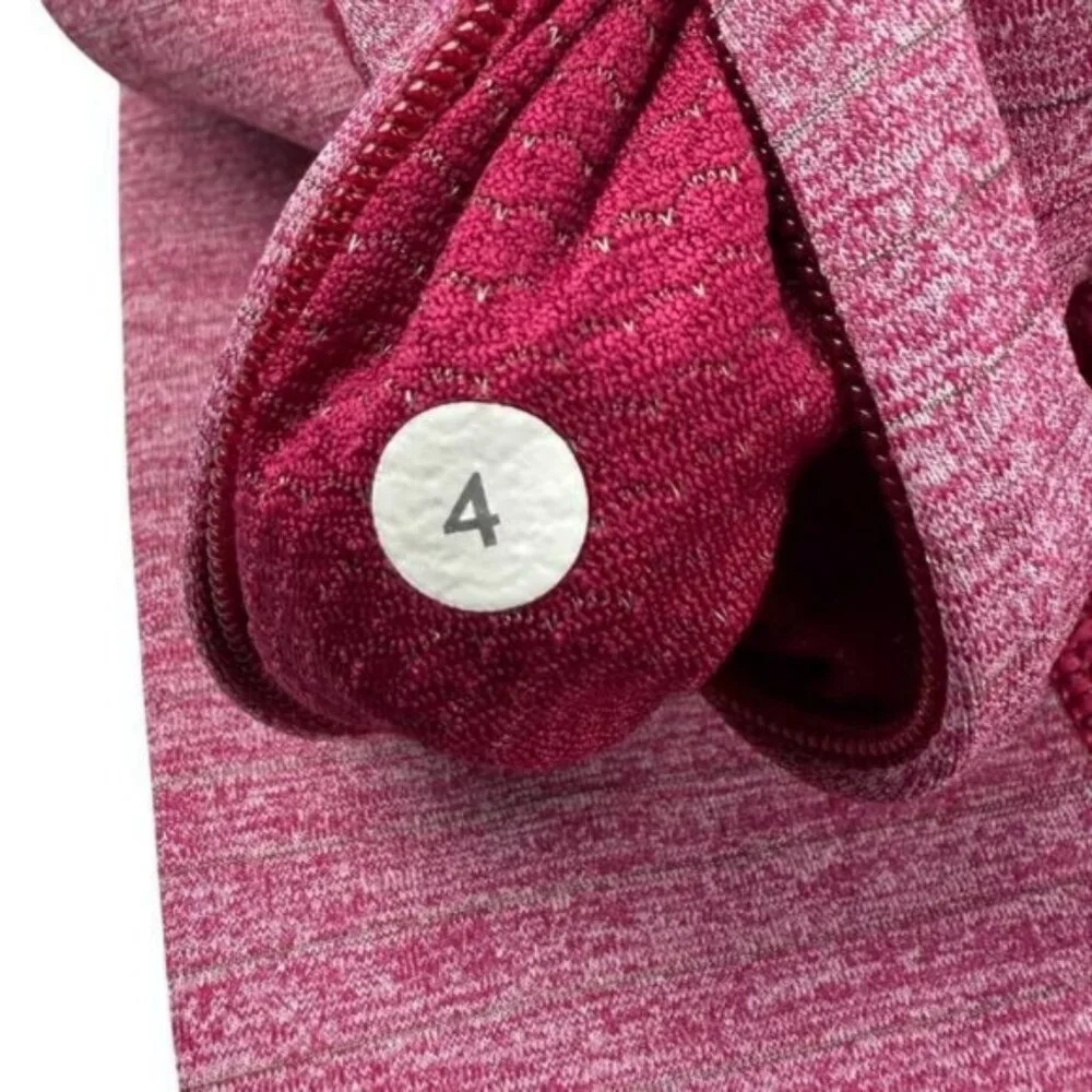 Lululemon Run For Gold 1/2 Zip Heathered Bumble Berry Size 4 - Picture 13 of 13